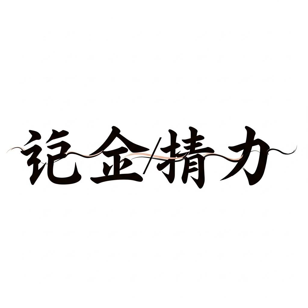 Four stylized Chinese characters (德, 業, 相, 權) arranged artistically, perhaps with a subtle flow connecting them, suggesting their combined meaning. Clean and minimalist design. No text.