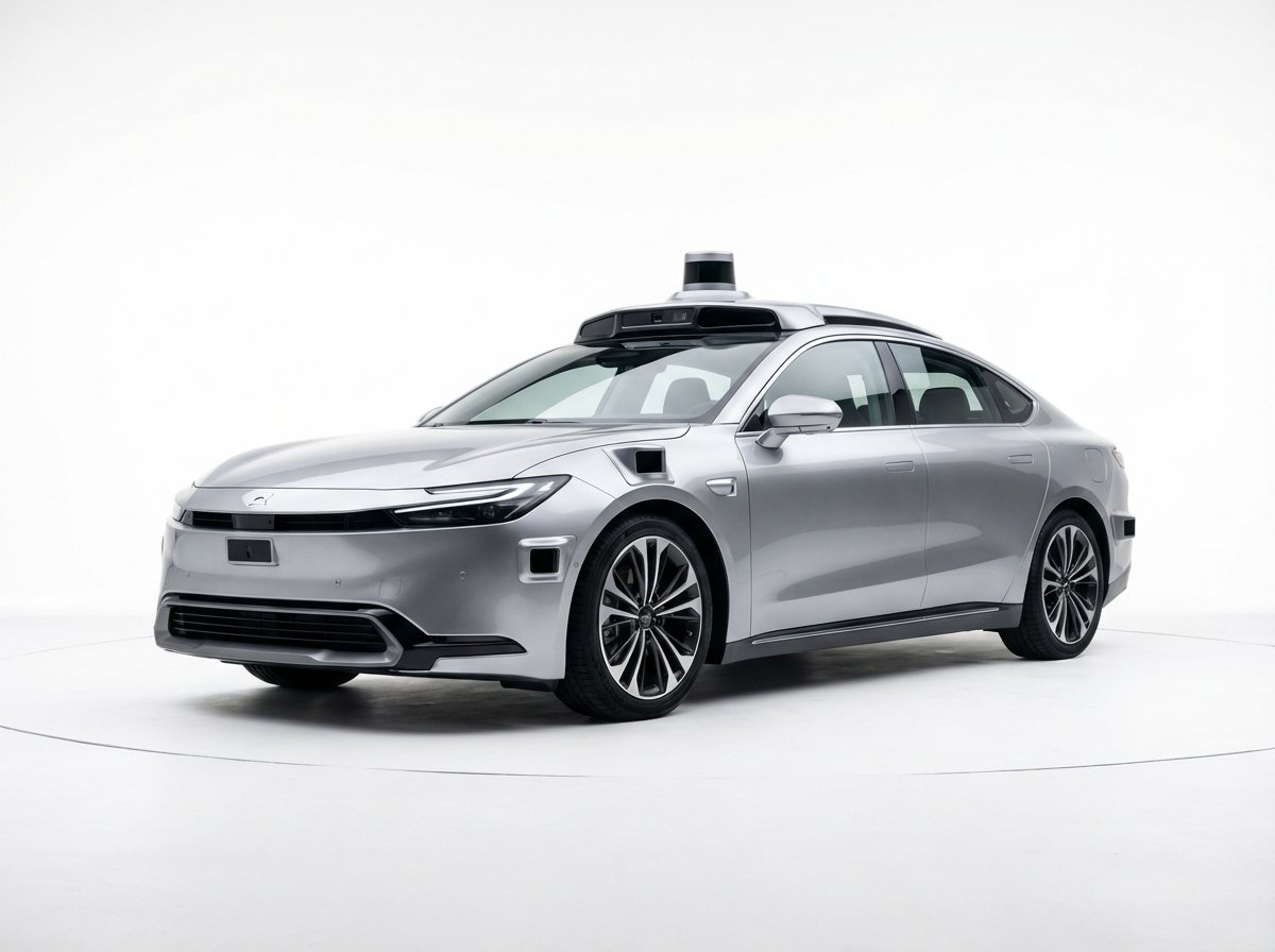 자율주행 센서가 장착된 미래형 차량