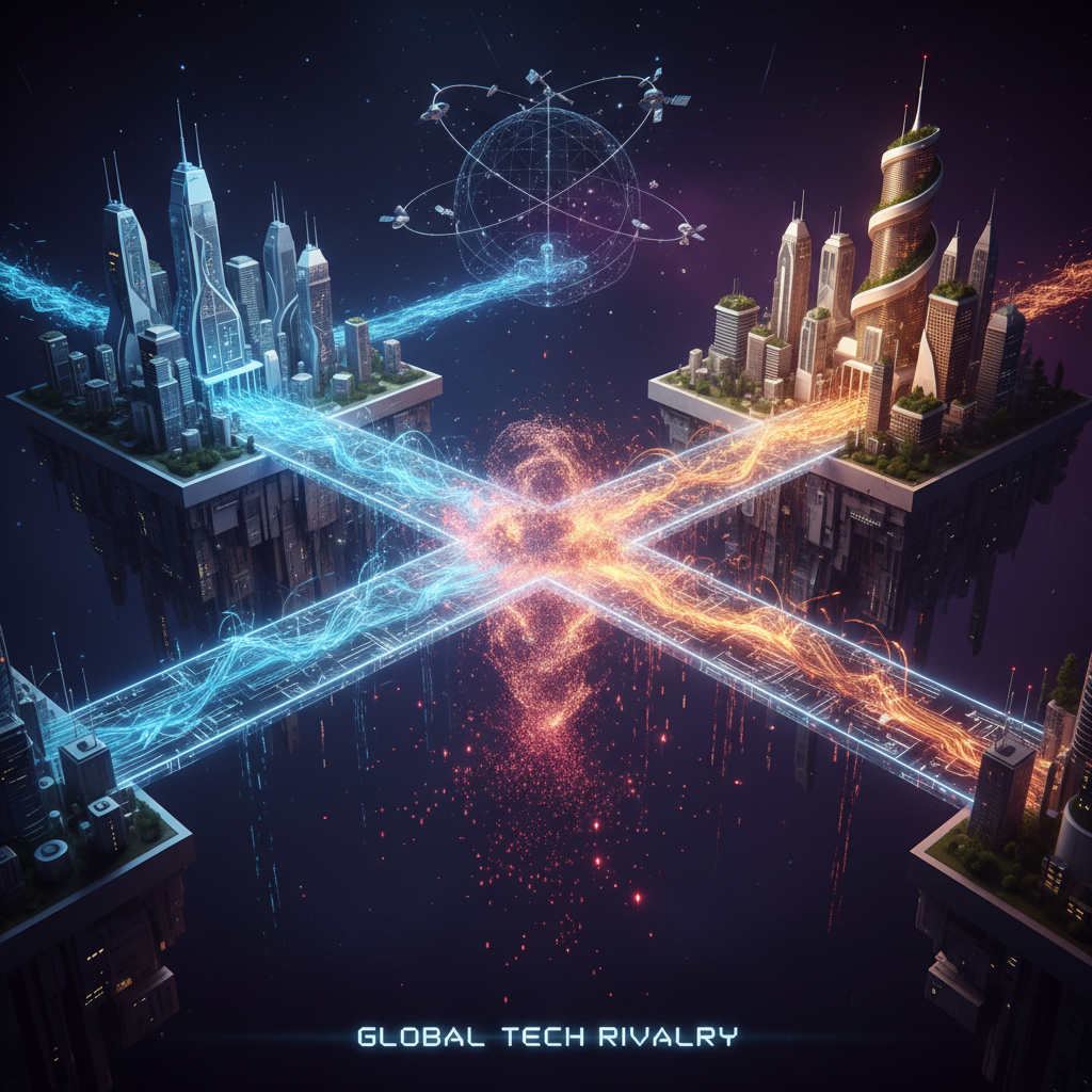 미국과 중국의 AI 기술 경쟁 구도