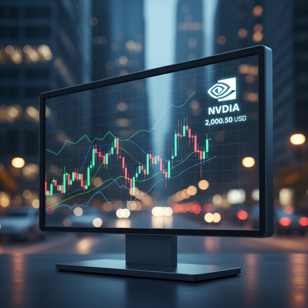 글로벌 금융 시장에서의 엔비디아 주가 변동 그래프