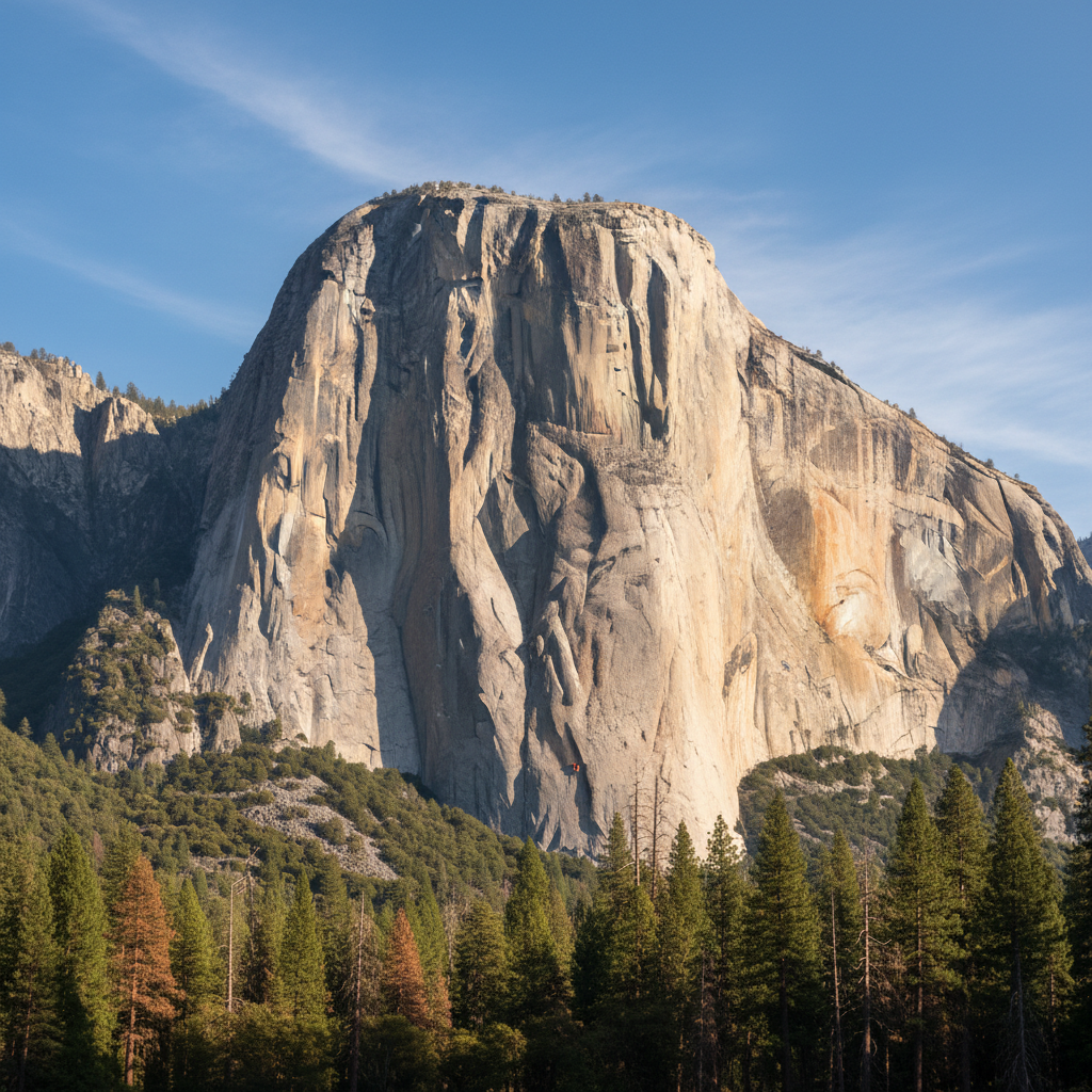 엘카피탄의 거대한 화강암 절벽