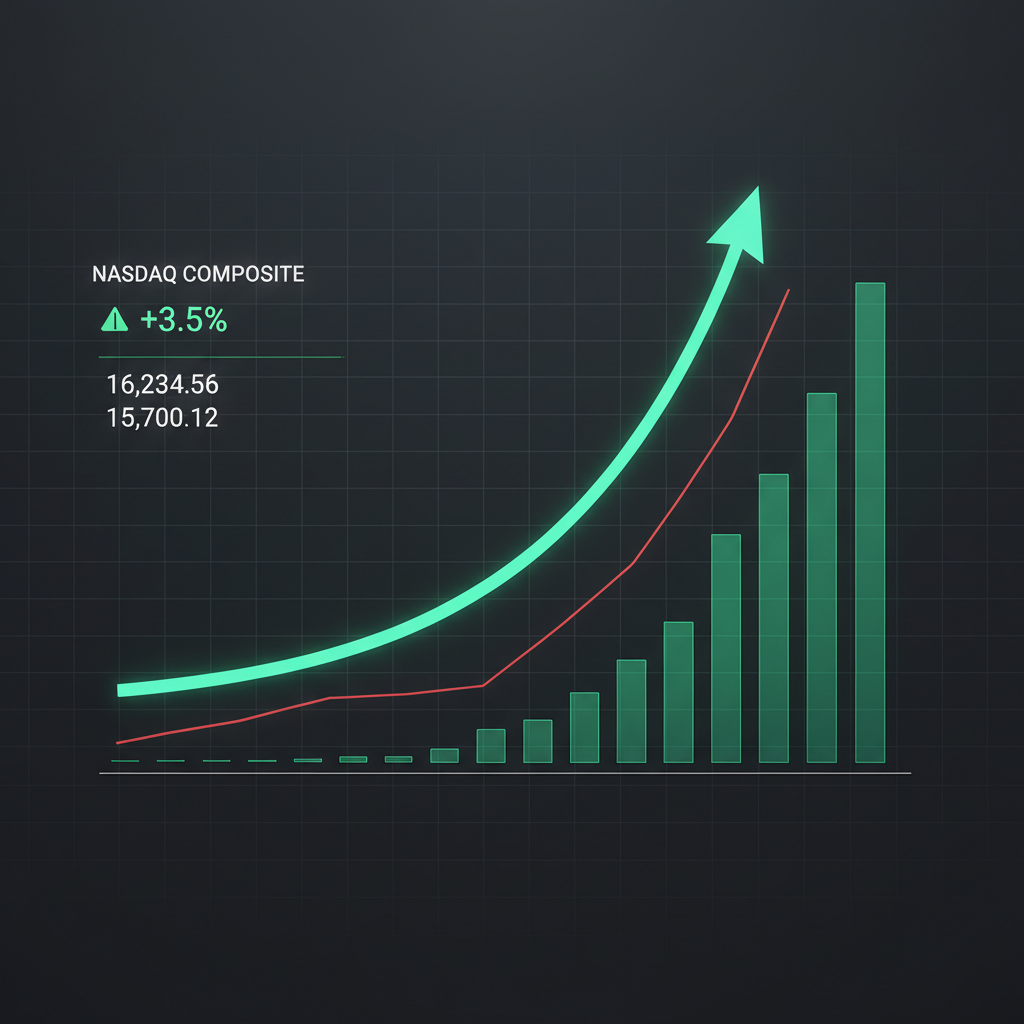 주가 지수 그래프의 급격한 회복 곡선