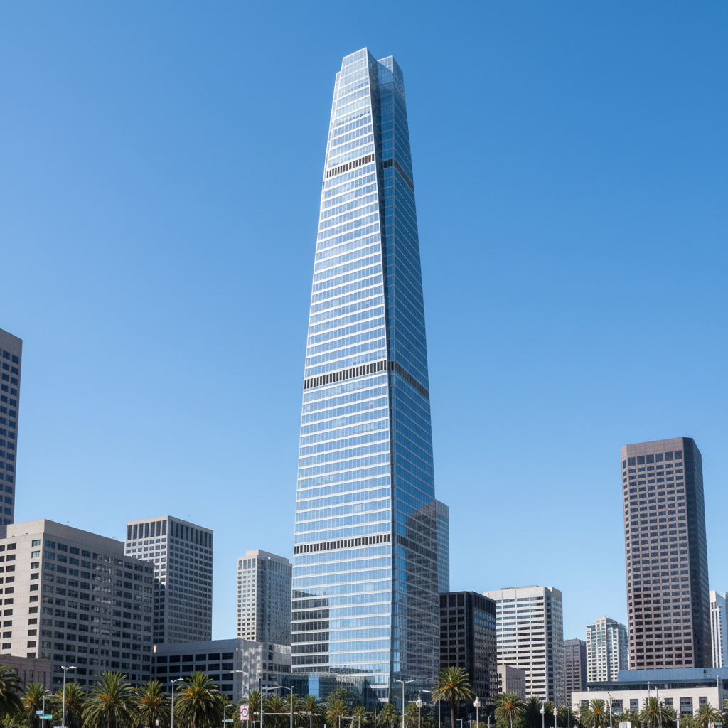 세일즈포스 본사 건물의 현대적인 모습