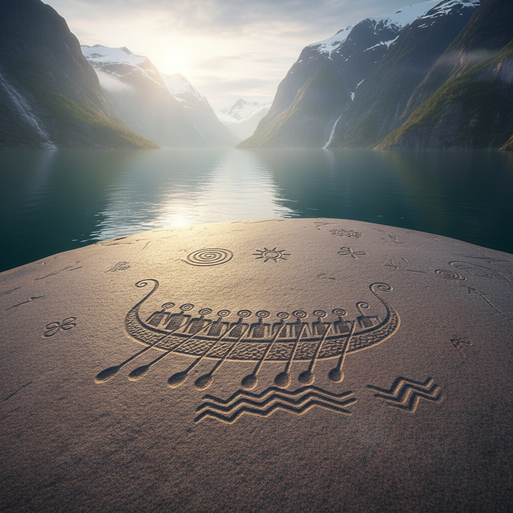 고대인들이 사용하던 긴 배와 노 젓는 사람들