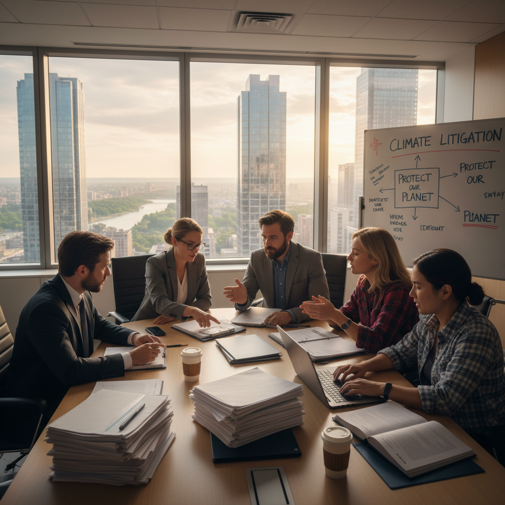 법적 소송을 준비하는 환경 단체