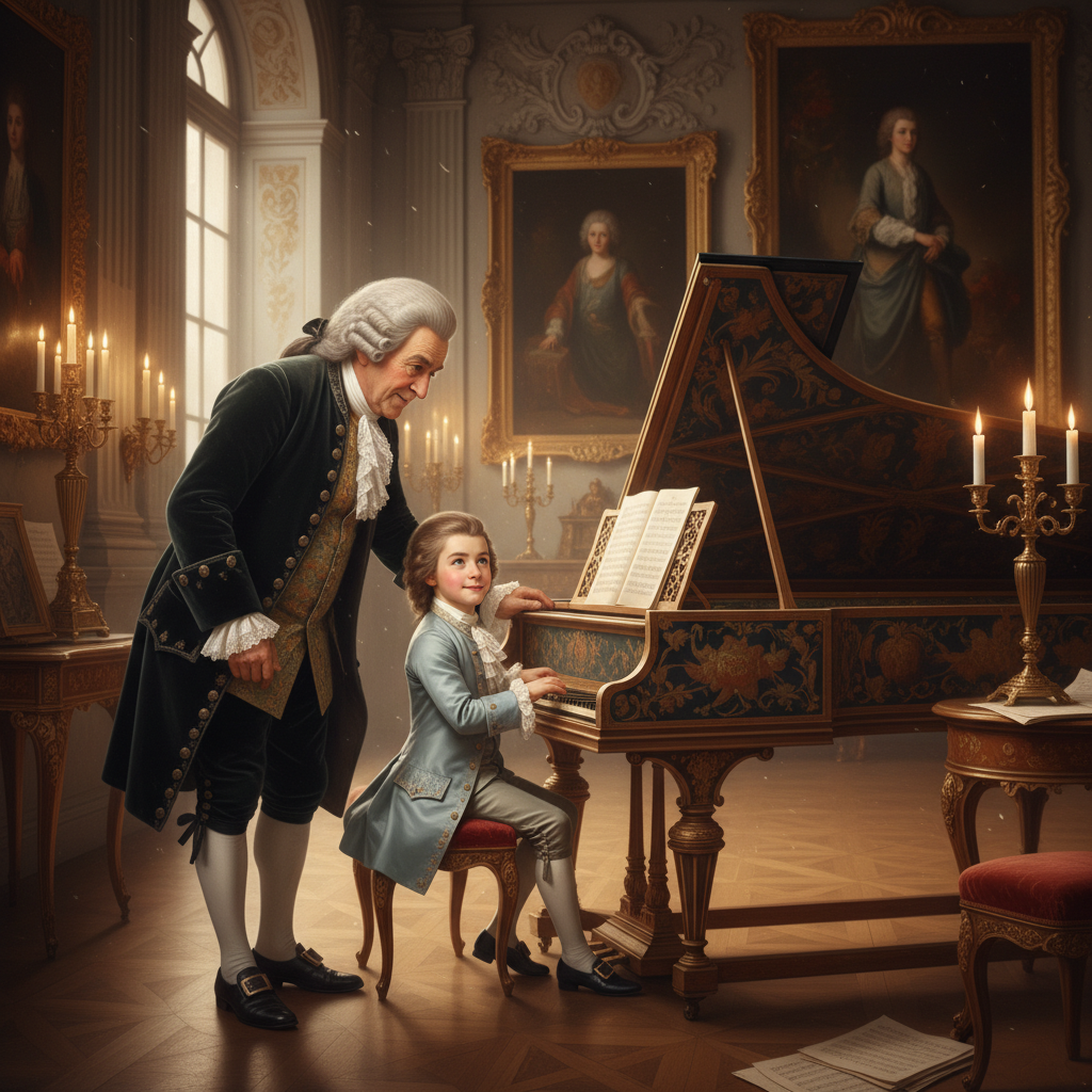 바흐와 어린 모차르트의 역사적 만남