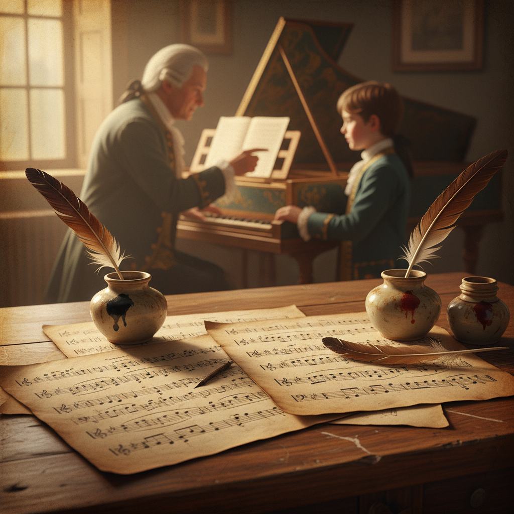 런던 저택에서의 음악적 교류와 악보