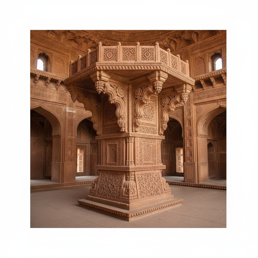 디완이카스의 독특한 기둥