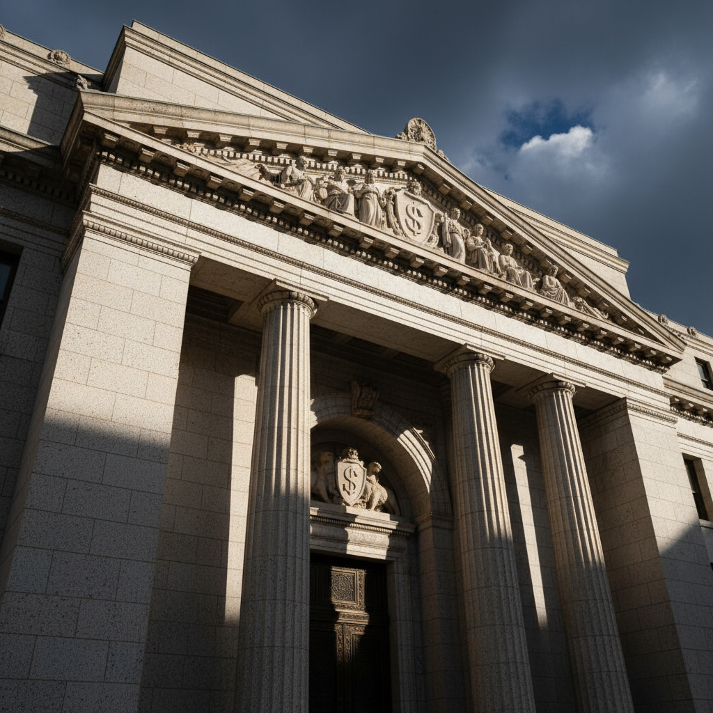 장기적인 투자 가치를 상징하는 견고한 건축물