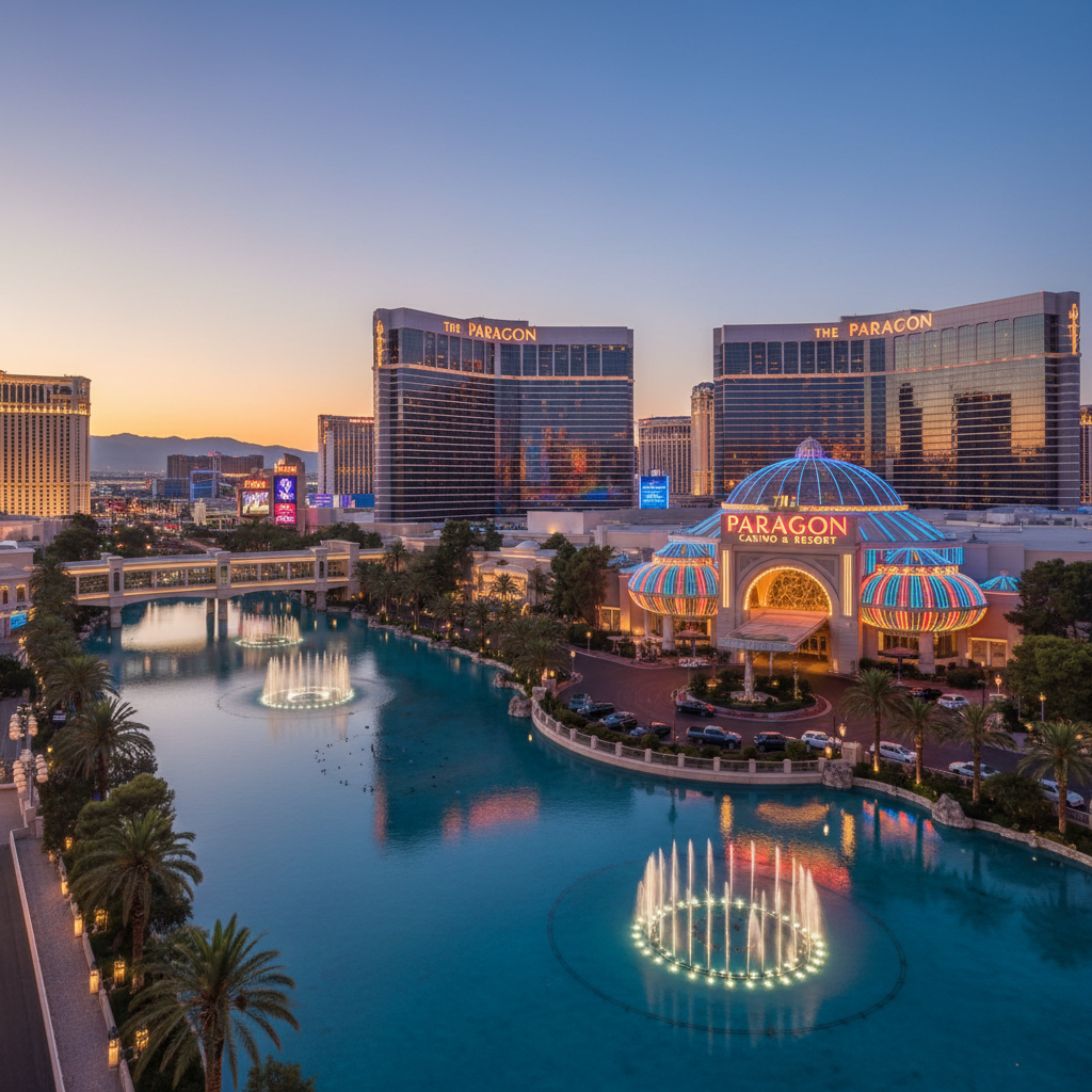 화려하고 웅장한 라스베이거스 카지노 전경