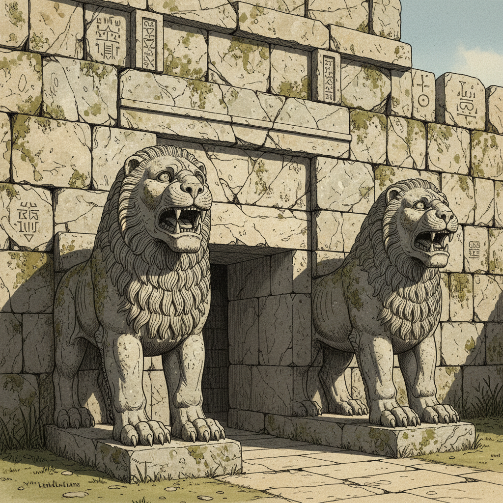 히타이트 성벽과 사자문