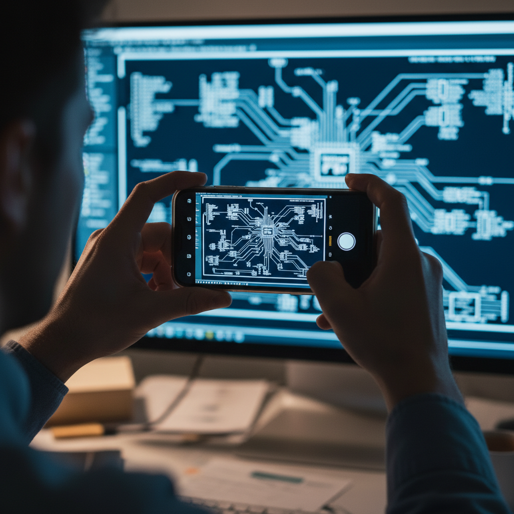 모니터 화면을 촬영하는 은밀한 행위