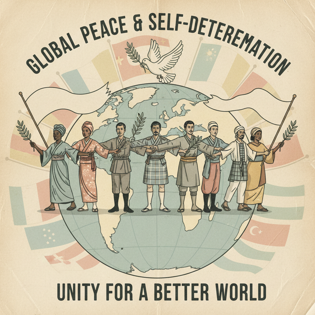 평화적인 시위를 벌이는 옛 사람들의 모습