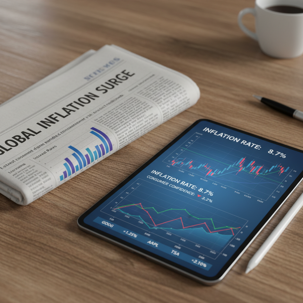 인플레이션 지표를 분석하는 경제 차트