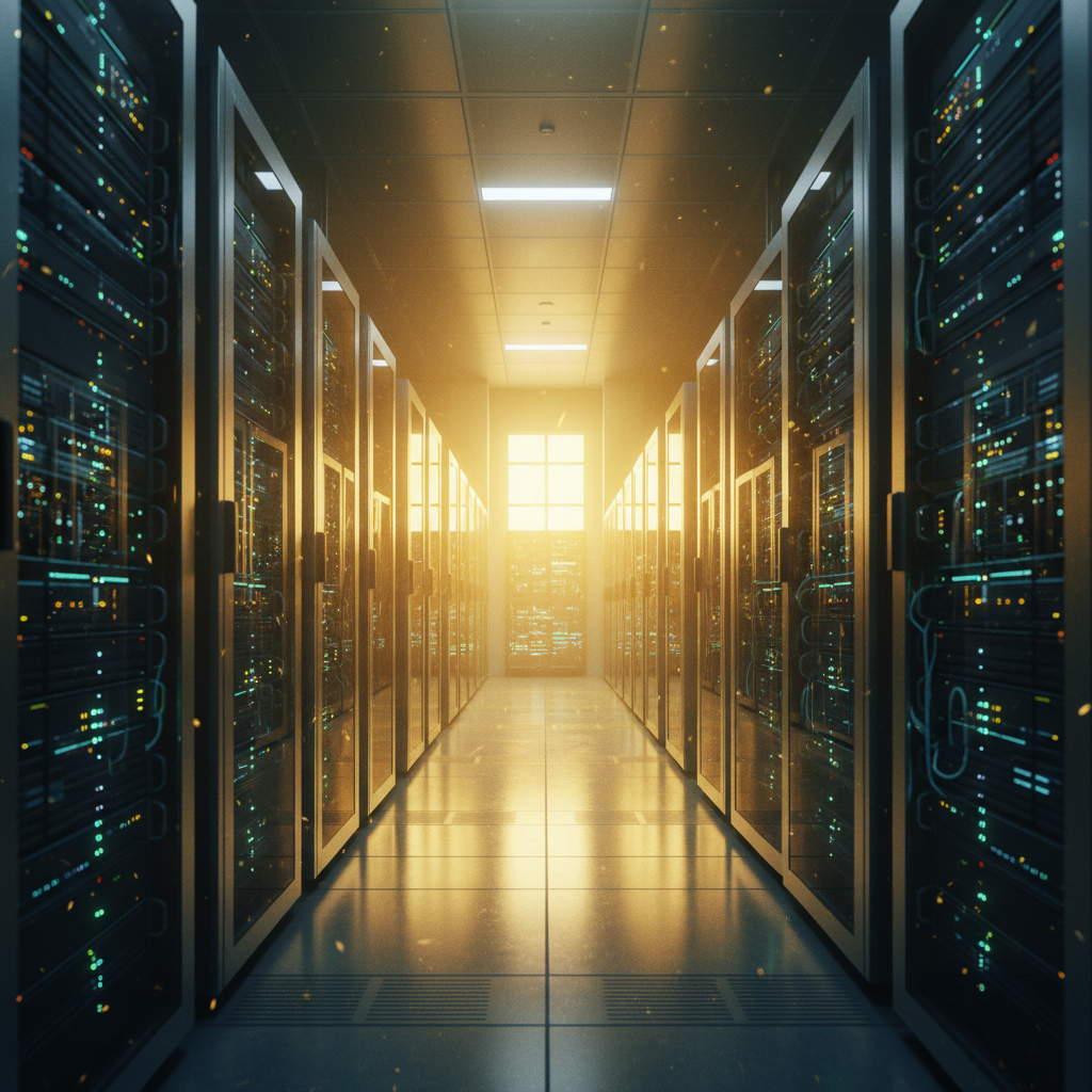 쏟아지는 자금과 현대적인 데이터 센터의 모습