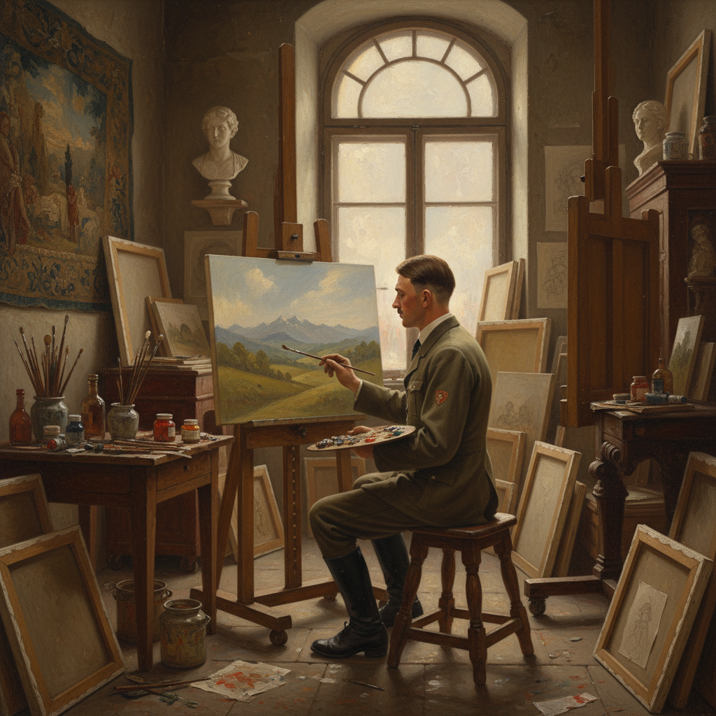 1907년 빈 미술 아카데미 시험장