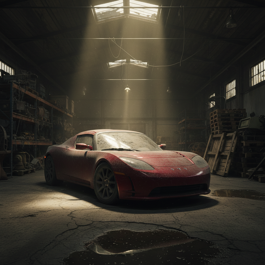 2008년 금융위기 당시 파산 위기에 처한 테슬라 로드스터