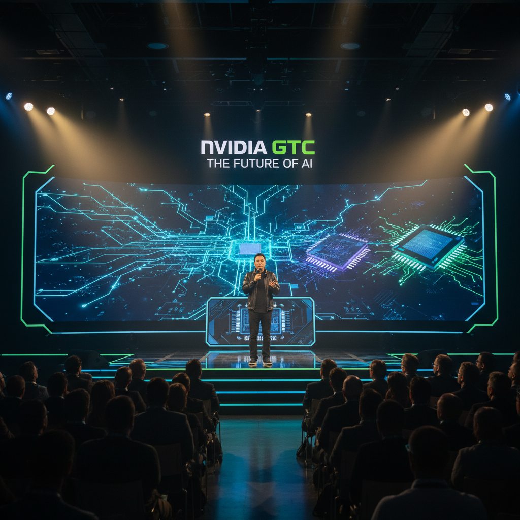 2026 CES 행사에서 발표 중인 젠슨 황