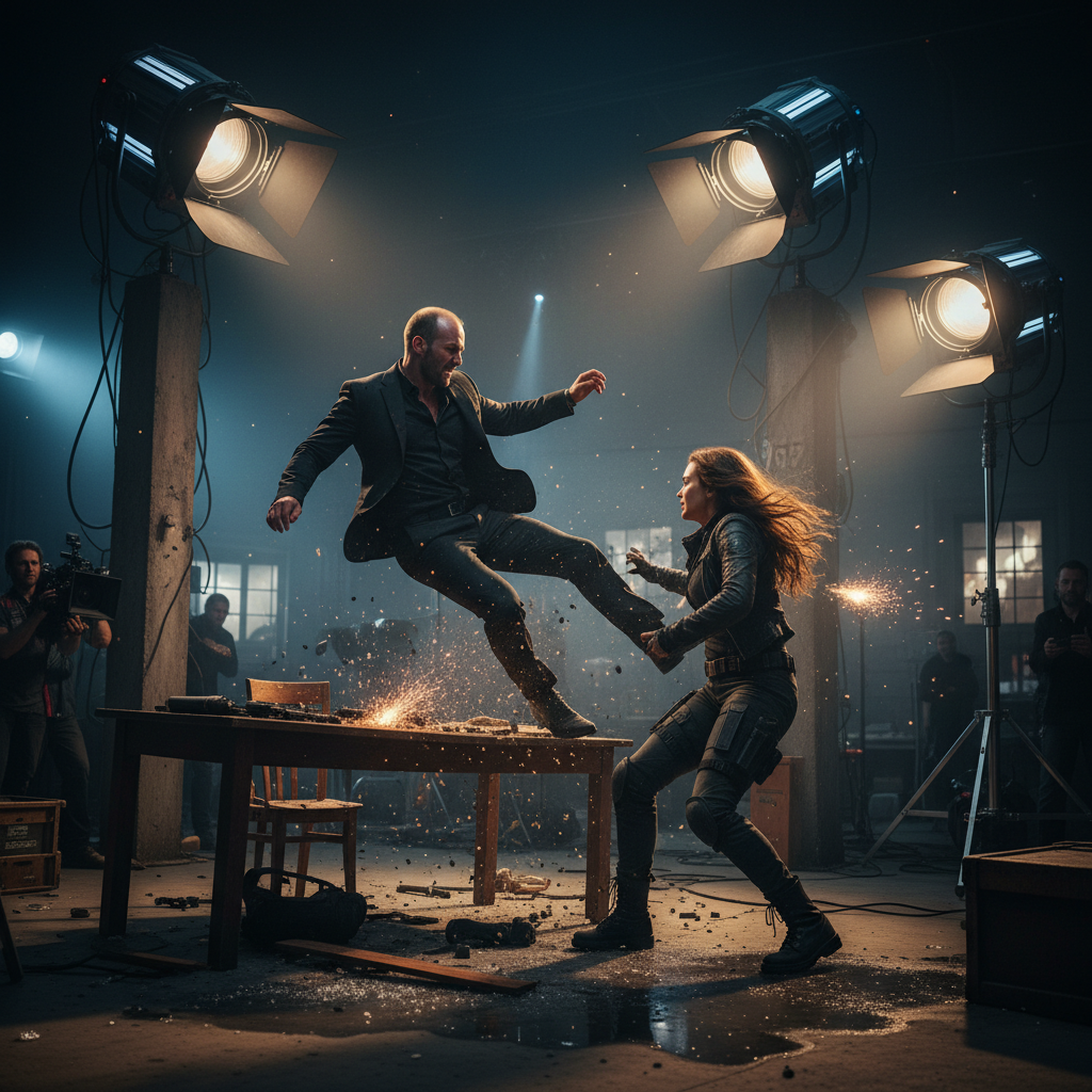 AI가 생성한 극사실적인 영화 액션 장면