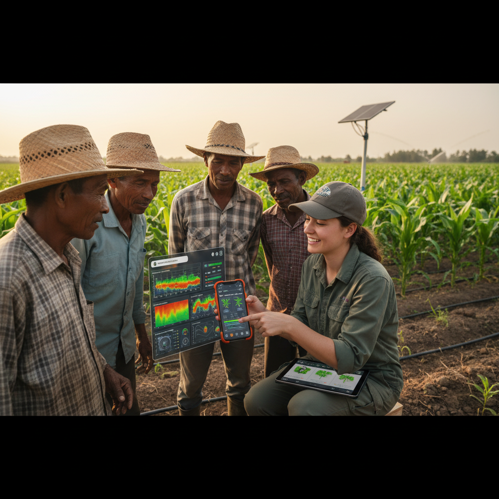개발도상국의 농업 현장에 적용된 AI 기술