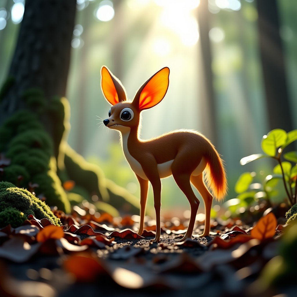 A rare Albert's Lyrebird standing on the forest floor covered with damp leaves, vibrant feathers, filtered sunlight through the canopy, realistic nature photography, 4:3