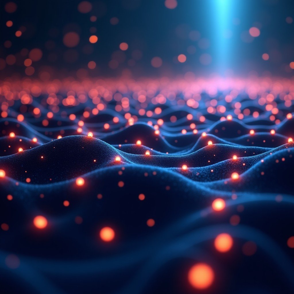 A conceptual illustration of a vast neural network representing large language model training. Glowing nodes and data streams flow through a dark digital space. The visual style is cinematic and futuristic, symbolizing the value of digital information. No text. 4:3