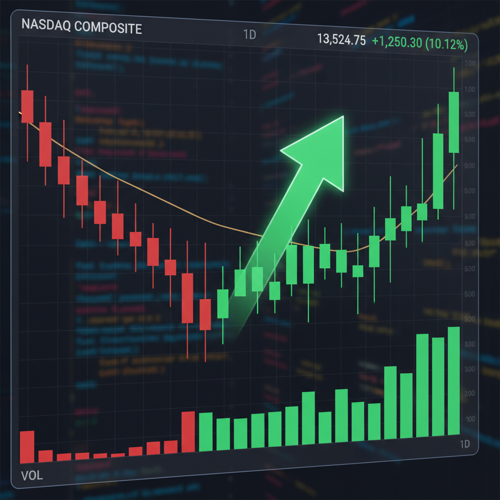 주가 하락 후 반등 기회를 나타내는 차트 분석