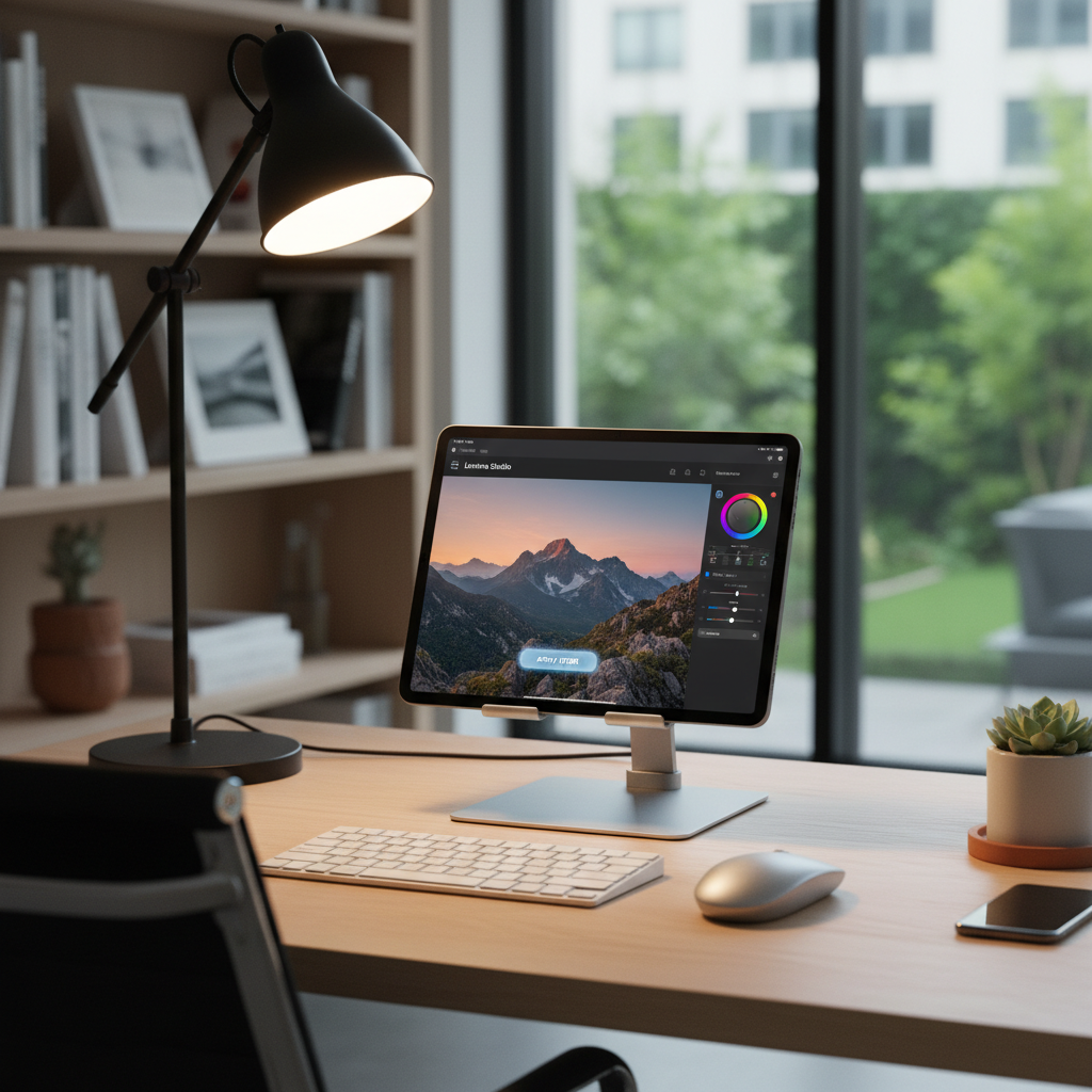 M4 칩을 탑재한 아이패드 에어 작업 환경