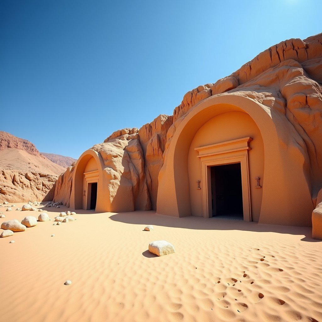 둔황 막고굴의 경이로운 전경