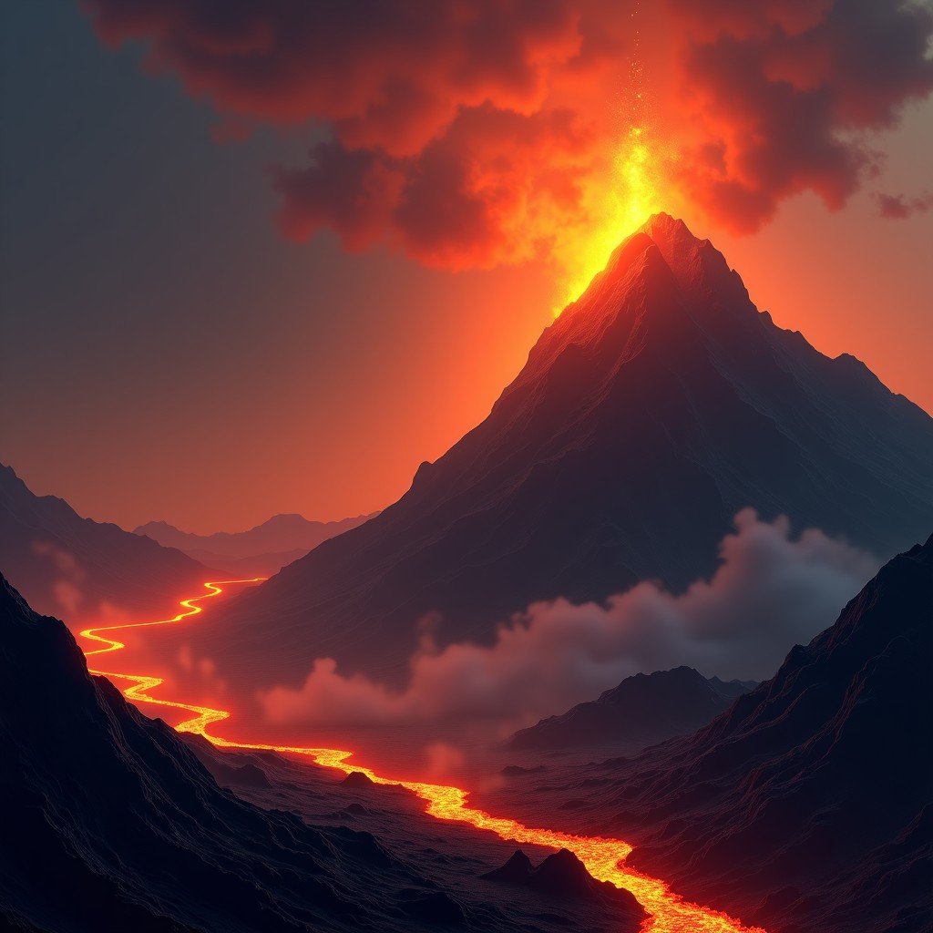 운명의 산 정상의 긴장감