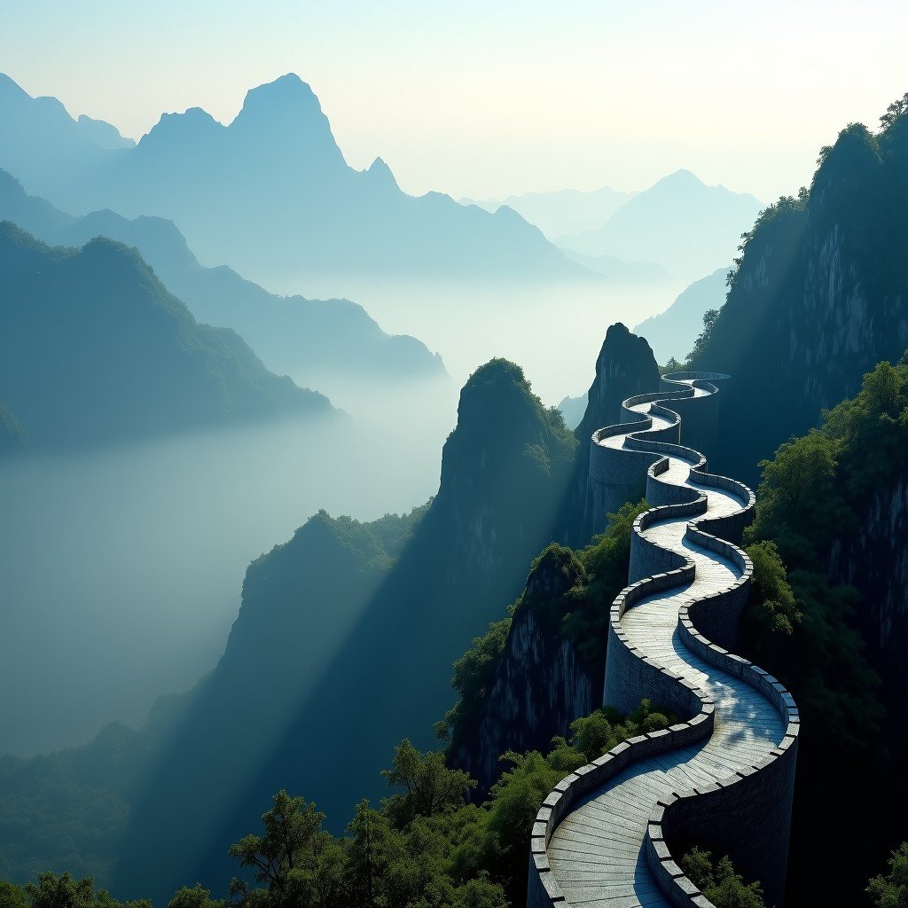 웅장한 태산의 절경