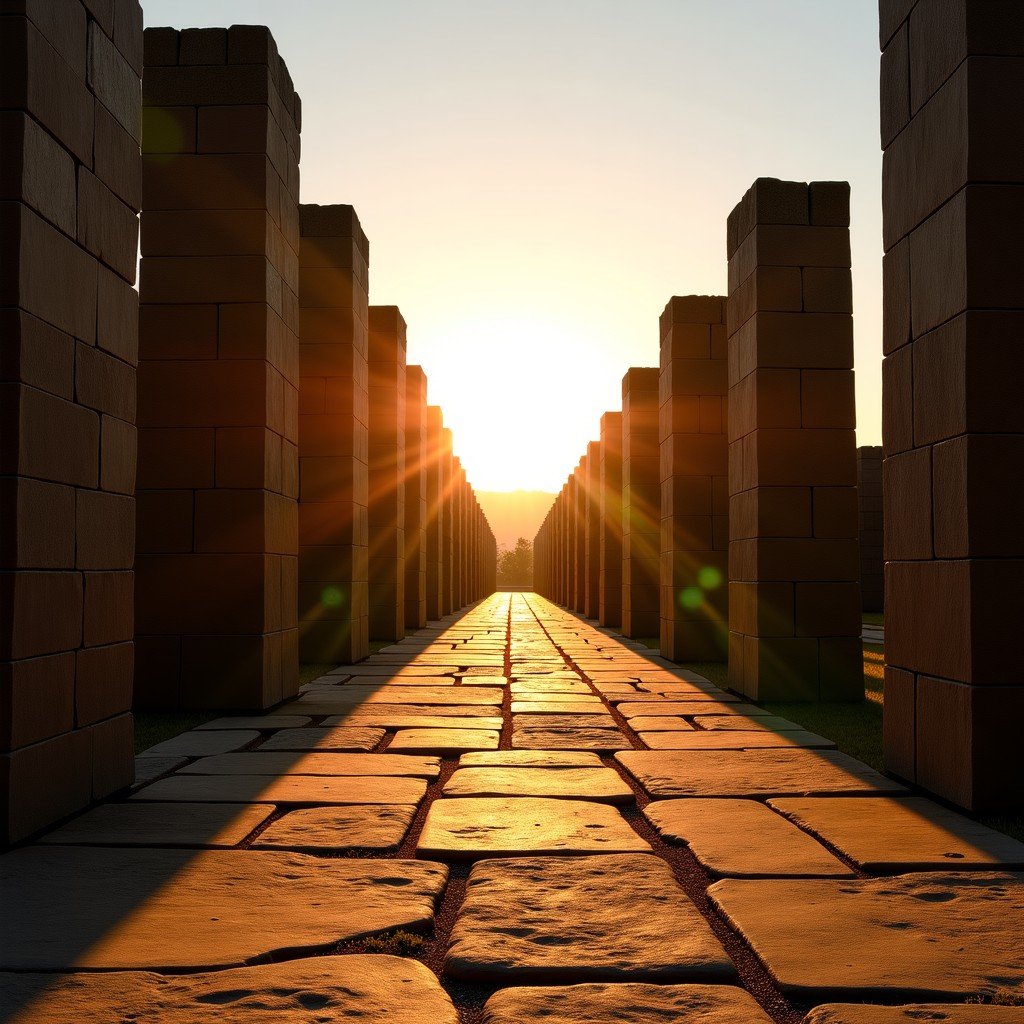 망자의 길과 피라미드