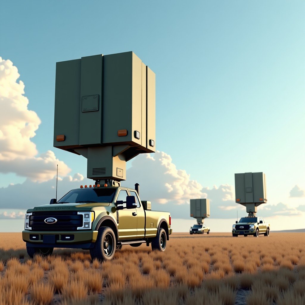 군사 훈련 중인 방공 부대