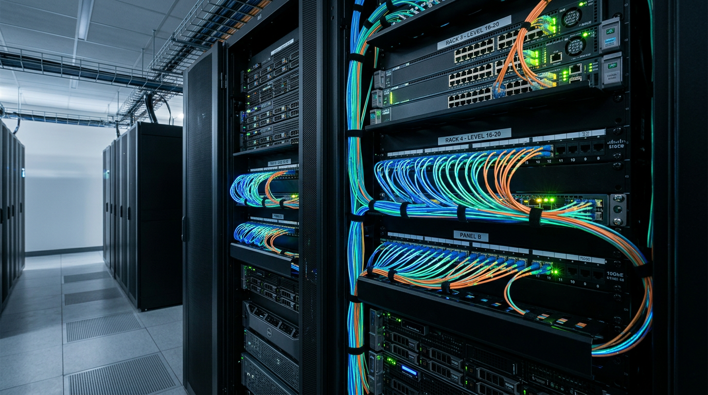 데이터 센터 내 정교한 네트워크 운영 환경