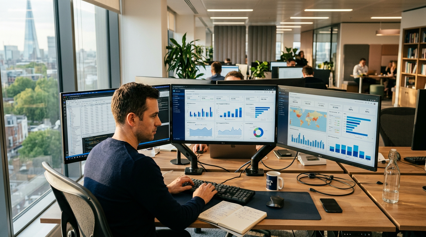 현대적인 기업 인프라 컨셉