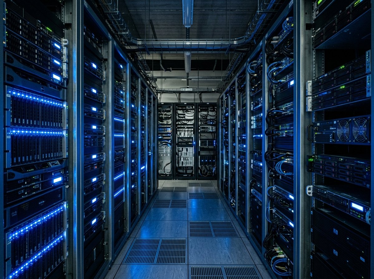데이터센터 내의 서버 장비 모습