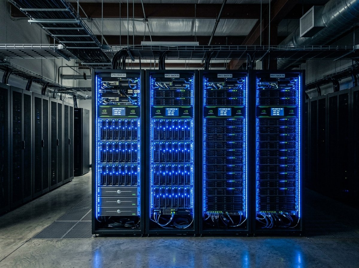 데이터 센터의 고성능 서버
