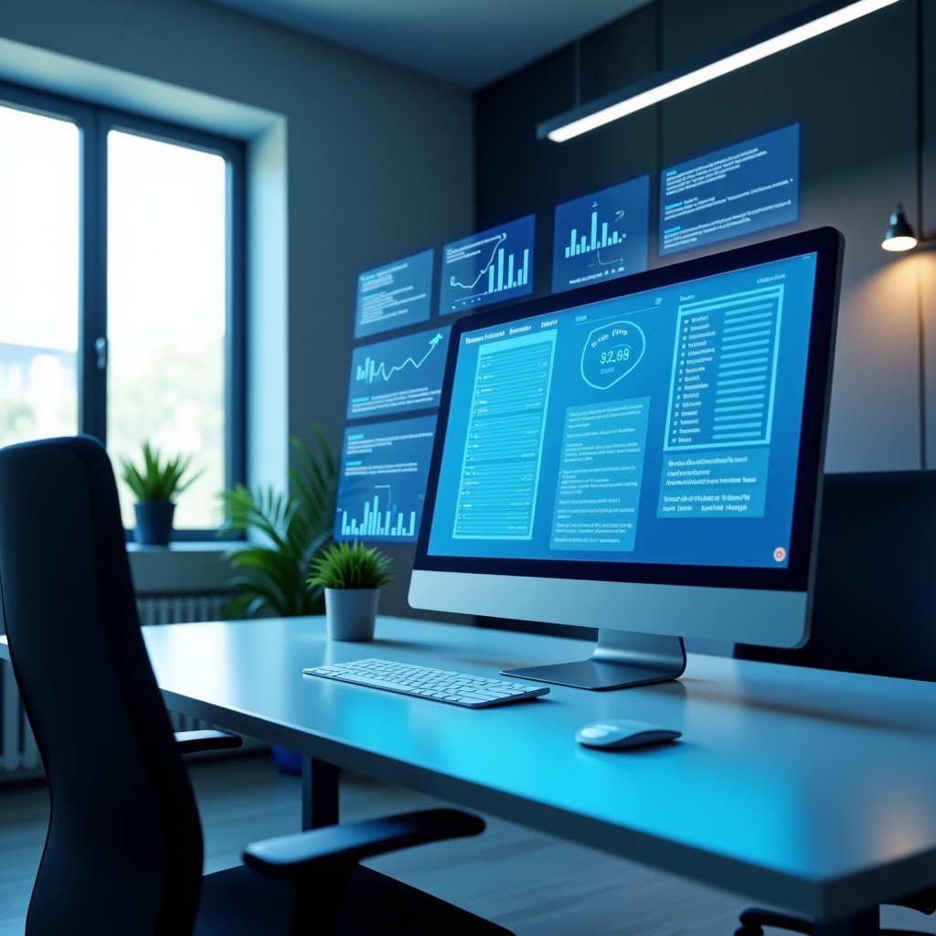 미래형 사무실과 AI 기술