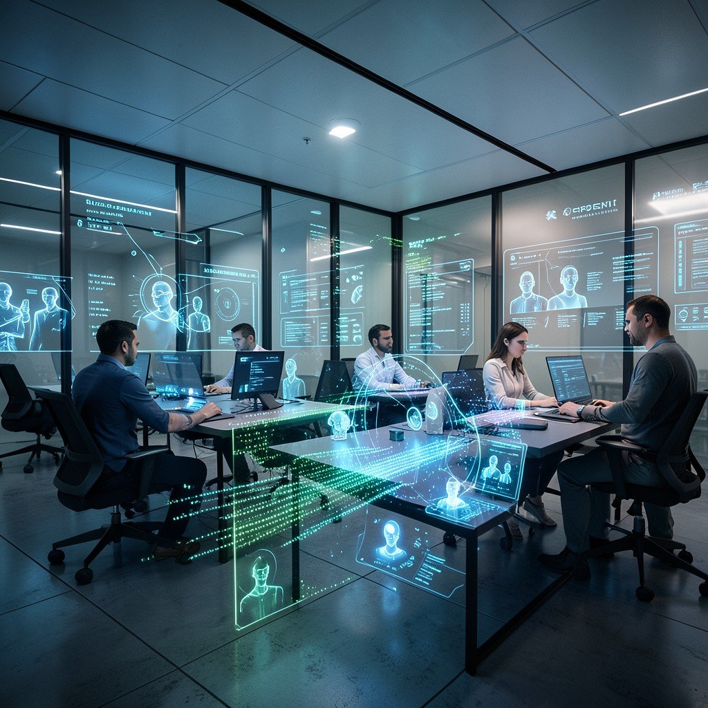 미래형 사무실과 AI 에이전트