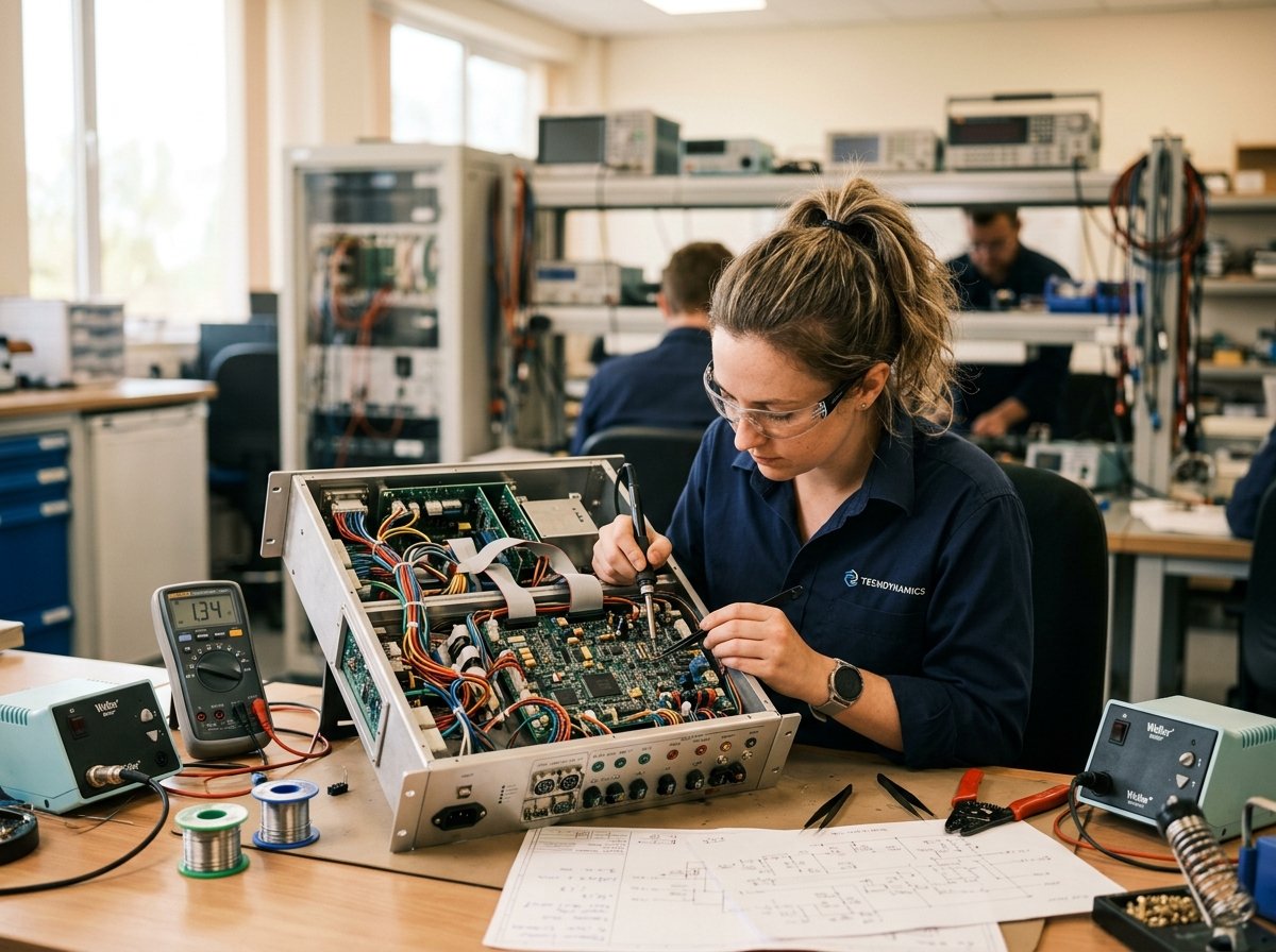 기술 점검 중인 엔지니어
