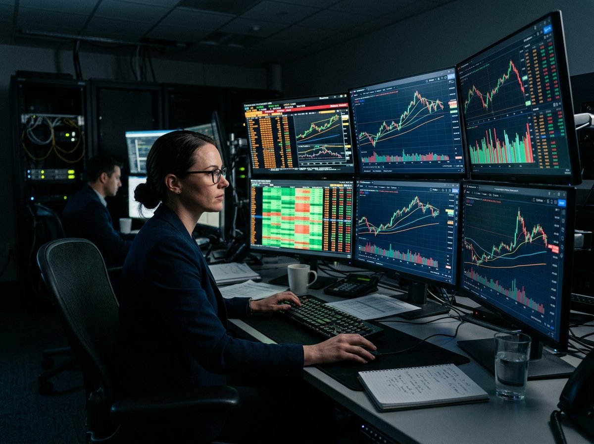 시장 변화를 분석하는 투자자