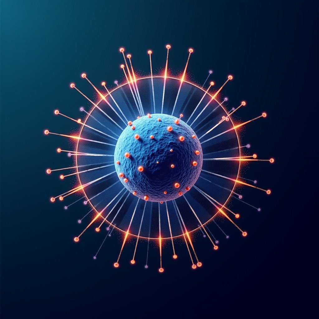 High resolution digital transformation concept art with overlapping neural network structures and complex geometric patterns professional composition 4:3