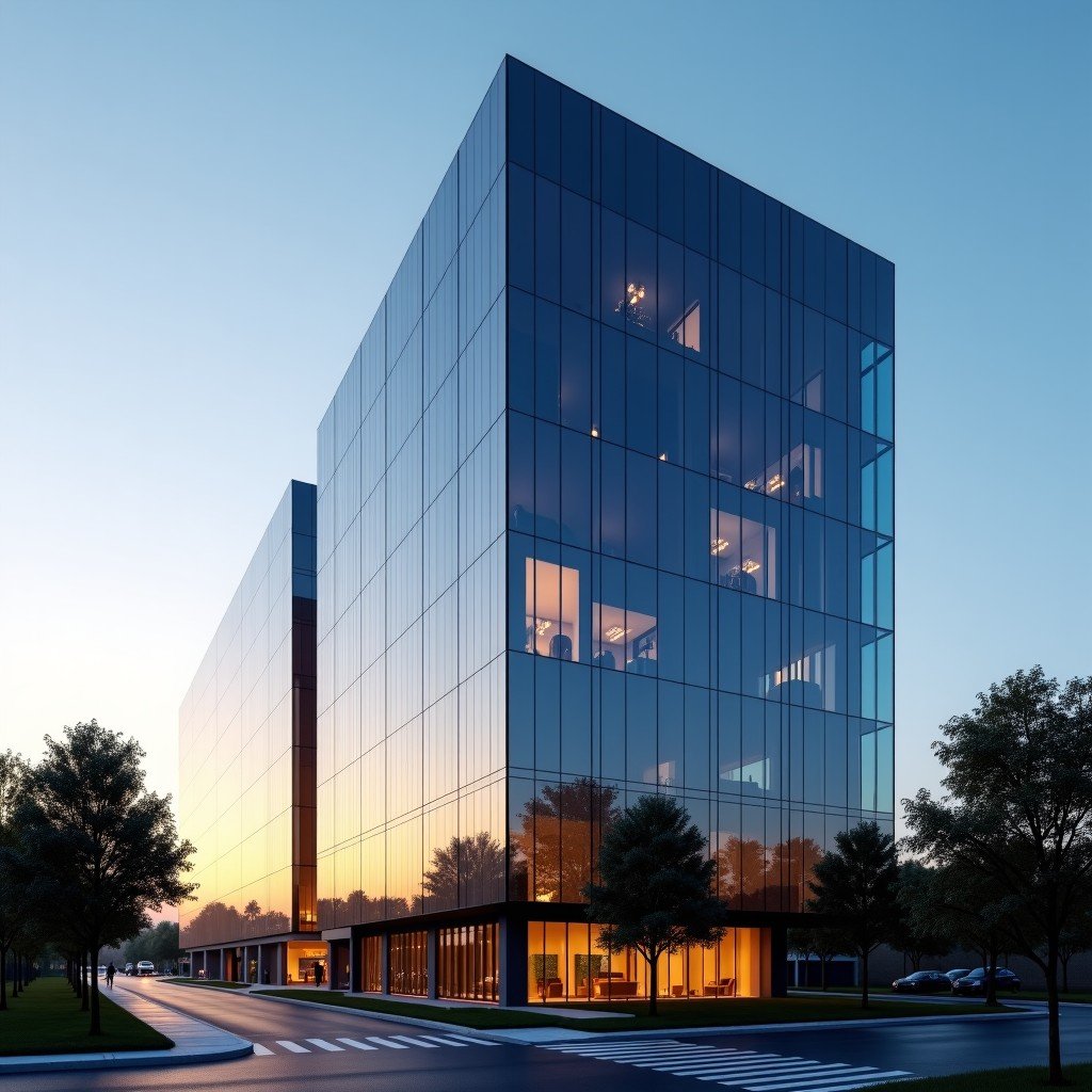 텐센트 본사 및 기술 혁신을 상징하는 현대적인 사무 공간 이미지