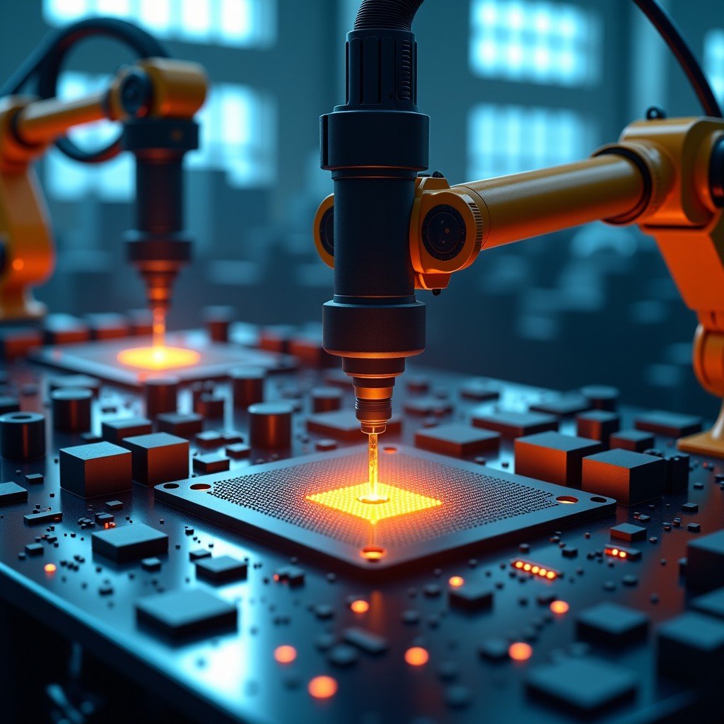 복잡한 반도체 생산 라인