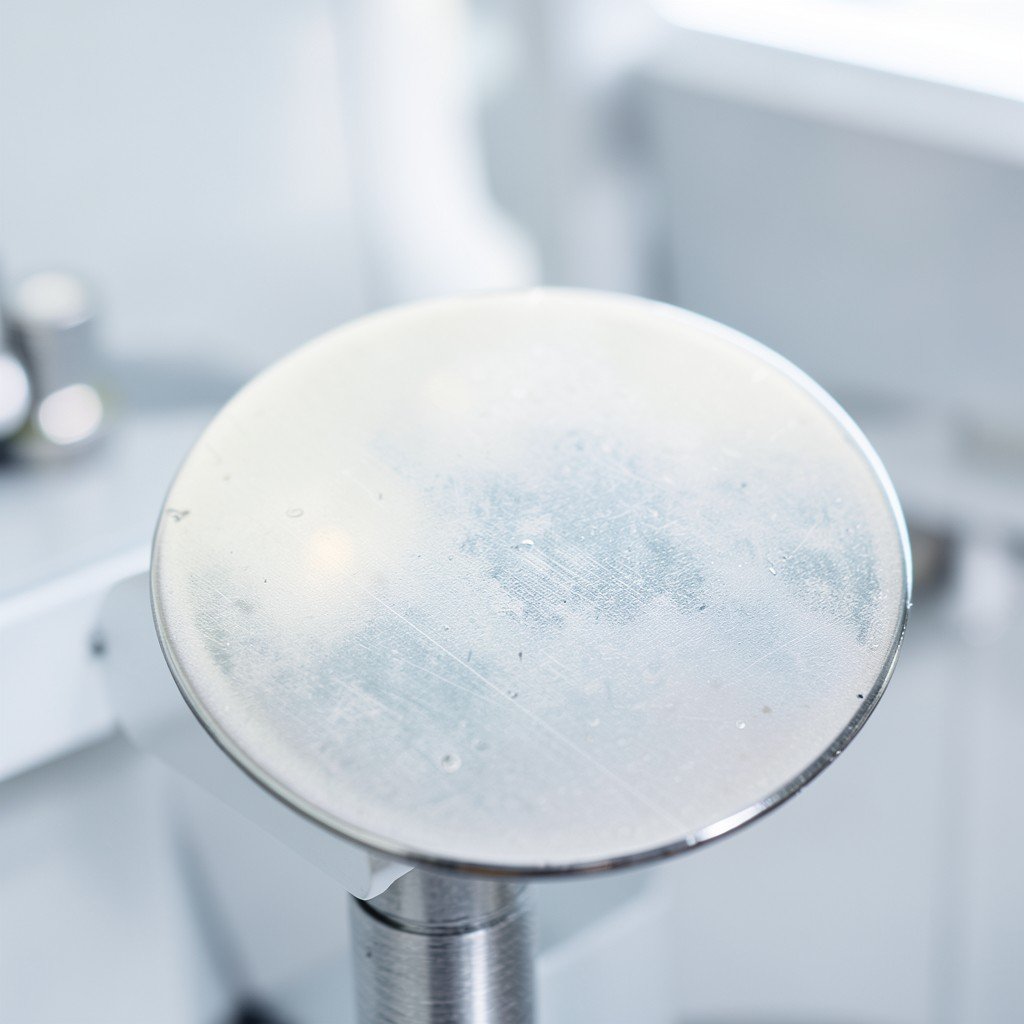 Close-up of high-end silicon wafer technology in a clean lab environment, soft lighting, professional photography, 1:1.