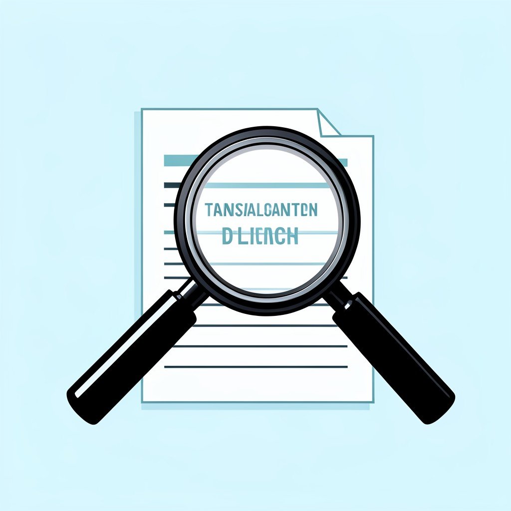 Transparency in political donations concept, clean modern infographic style illustration, magnifying glass over documents, high contrast, no text, aspect ratio 1:1