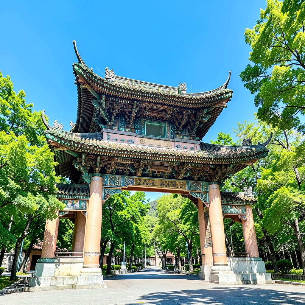 청더 산장의 웅장한 정문